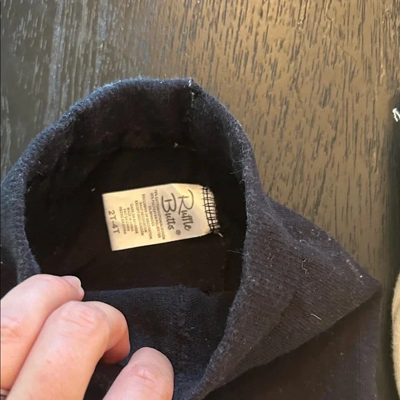 Jamie Kay & Ruffle Butts Ribbed Tights Trio - Black, Cream, Tan - Picture 7 of 7